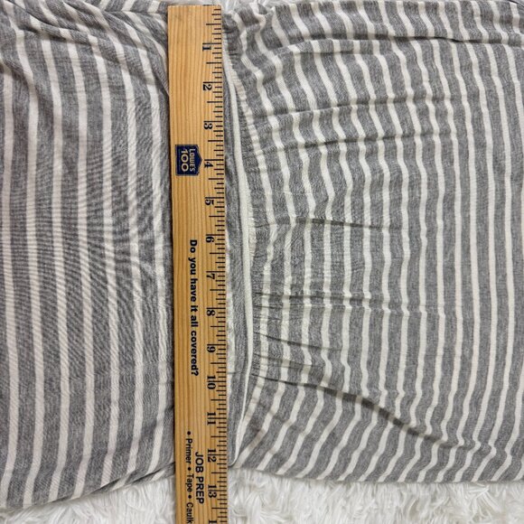GIBSON Ruched Side Tank Dress Striped Gray Size XS EUC - Picture 6 of 9